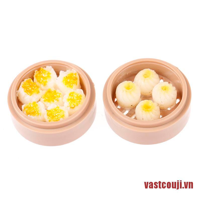 1 Rổ Hấp Bánh Bao Mini Phong Cách Trung Hoa Cho Nhà Búp Bê
