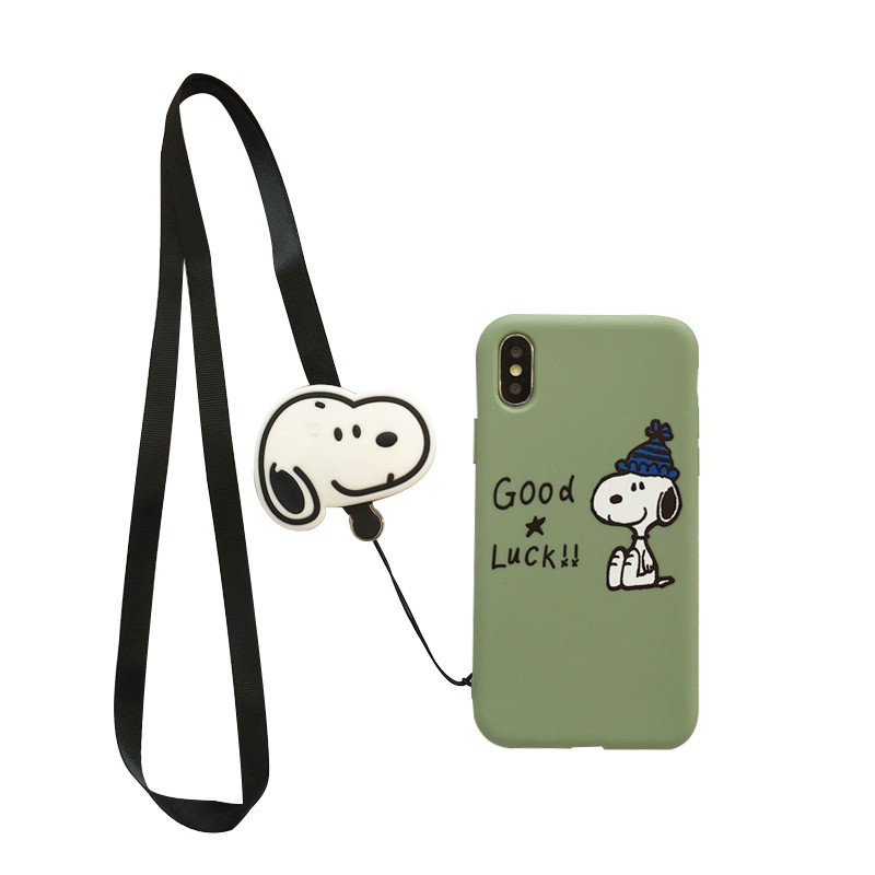 Vivo V11i Y81 Y81i V9 Y66 Y65 V5S V5 Lite Y71 Y71i V7 Plus Y85 Y67 Good Luck Pocky Snoopy With Strap Soft Cases