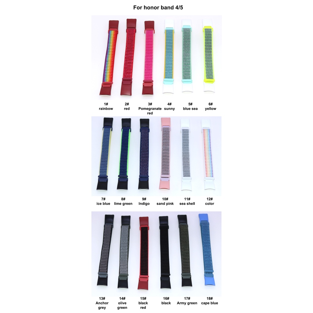Dây Đeo nylon Cho Đồng Hồ Thông Minh honor band 4 5