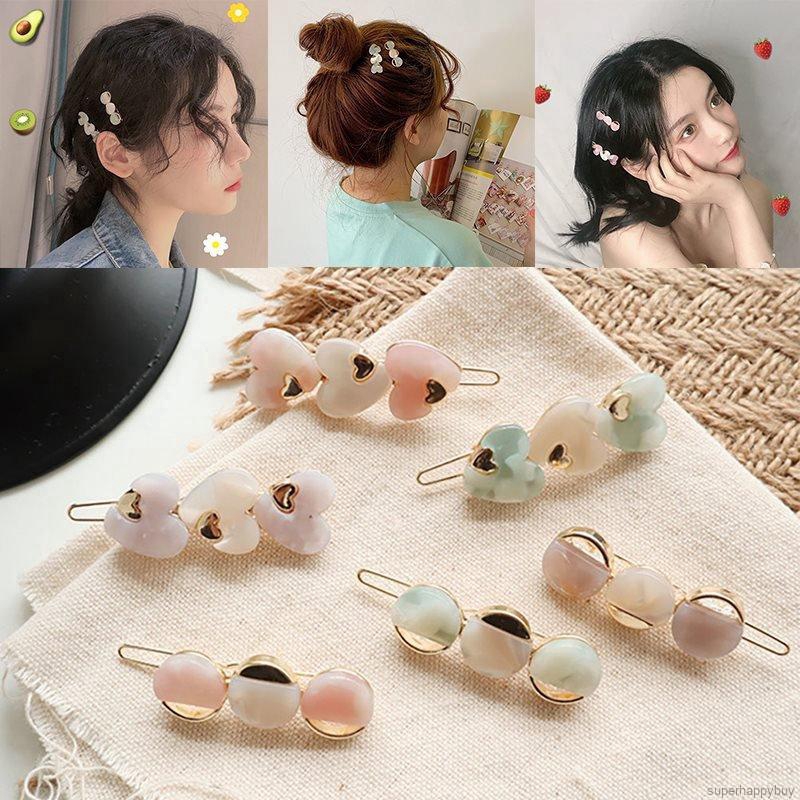 Kẹp Tóc Hình Trái Tim Phong Cách Hàn Quốc