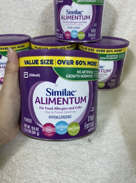 [HÀNG MỸ- BAY AIR- Có BILL] Sữa Similac Alimentum cho trẻ dị ứng đạm 561gram.