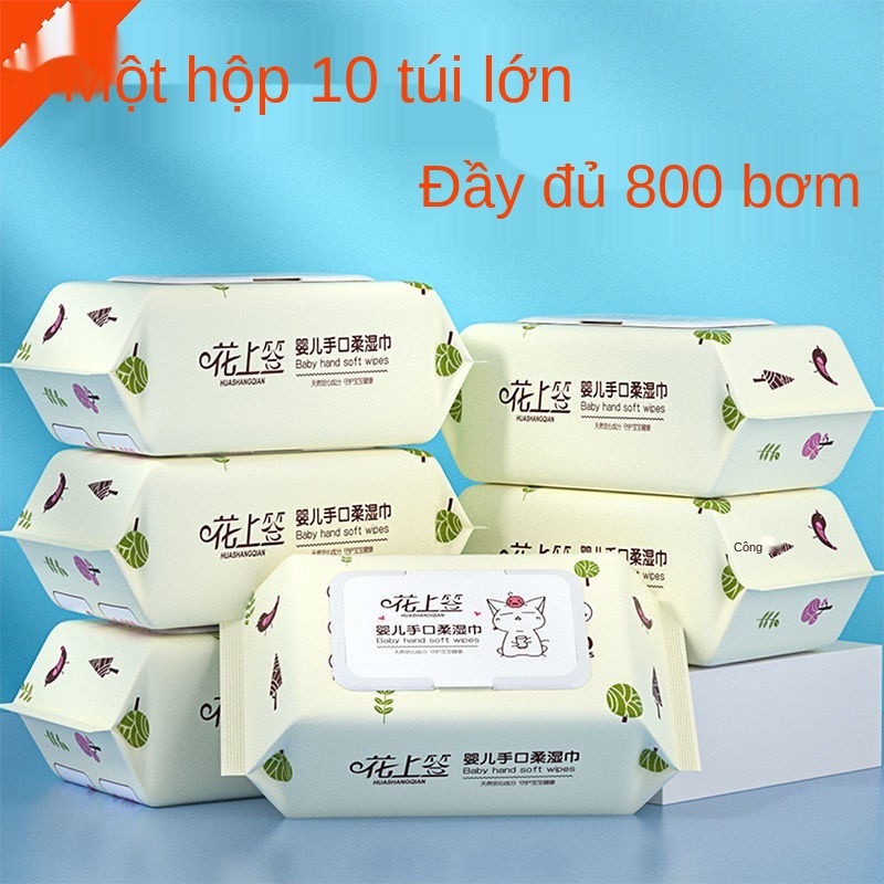 khăn lau em bé cho trẻ sơ sinh đặc biệt ướt gia đình bao bì lớn giá cả phải chăng 130 * 180