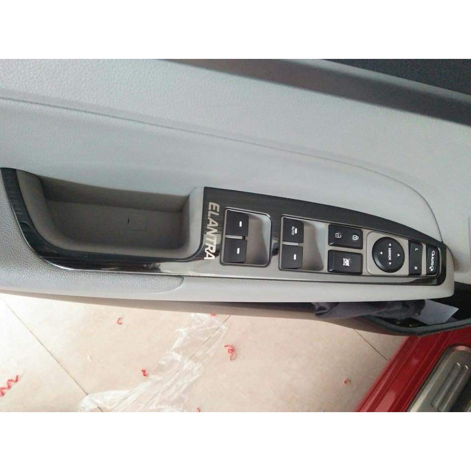 Ốp nội thất titan xe Hyundai Elantra 2016 2017 2018 2019 - 9 chi tiết