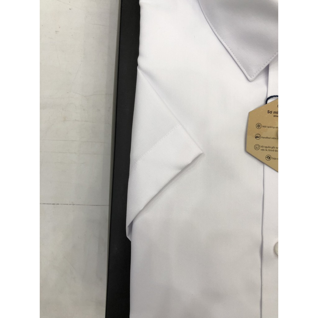 ÁO SƠ MI TRẮNG CỘC TAY NAM OWEN MỚI NHẤT 2021 BA23116 - FREE SHIP - KIỂU DÁNG TRẺ TRUNG FORM CÔNG SỞ | BigBuy360 - bigbuy360.vn
