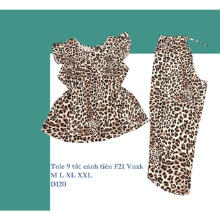Đồ bộ 9 tấc cánh tiên lai xéo, tole lanh xuất khẩu 45-73 kg