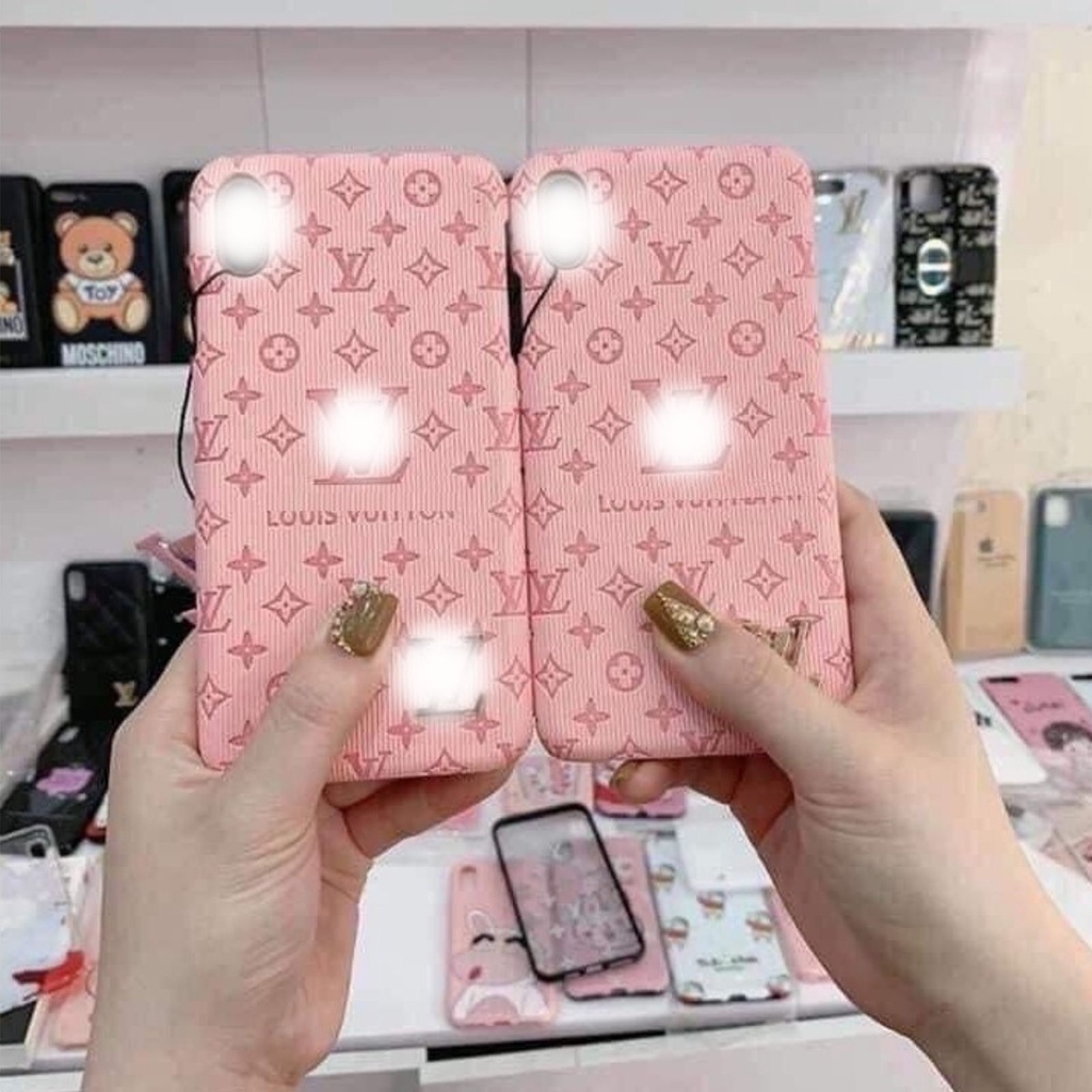 Ốp lưng iphone - Ốp LV siêu phẩm bằng da KÈM LOGO SANG CHẢNH 6splus/7/7plus/8/8plus/x/xr/xs/11/12/pro/max/plus/promax