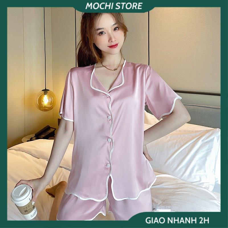 Váy Ngủ, Đồ Bộ Pijama Nữ Chất Lụa Satin Màu Trơn Form Dáng Rộng Đồ Lụa Mặc Nhà Cho Bạn Nữ. | BigBuy360 - bigbuy360.vn