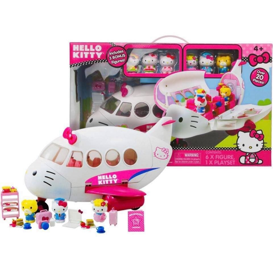 Máy Bay Đồ Chơi - Hellokitty Airline Playset-  Xe Cứu Thương - Mèo Hellokitty Điều Khiển