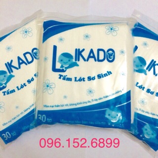 Miếng lót sơ sinh LIKADO - 3 Lớp - 30 tờ/gói