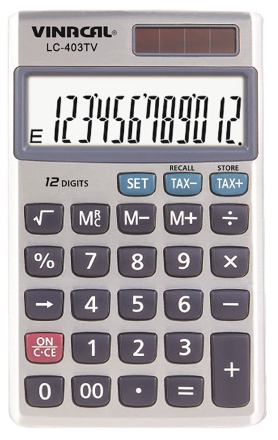 Máy Tính Bỏ Túi Vinacal LC403TV Chính Hãng