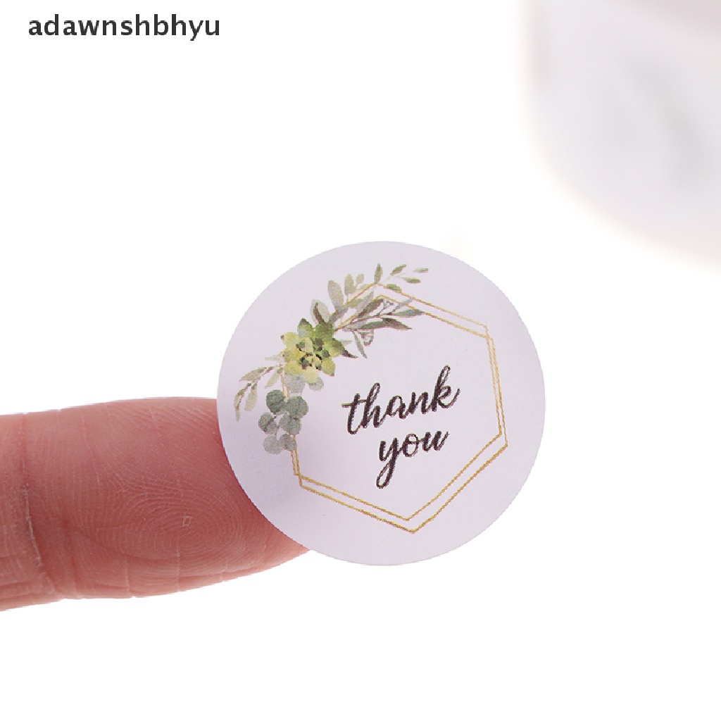 Cuộn 500 Nhãn Dán Trang Trí Niêm Phong Bao Bì In Chữ Thank You Độc Đáo Tiện Dụng