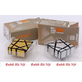 Rubik Mirror Ghost 1x3x3 YongJun Vàng/Bạc