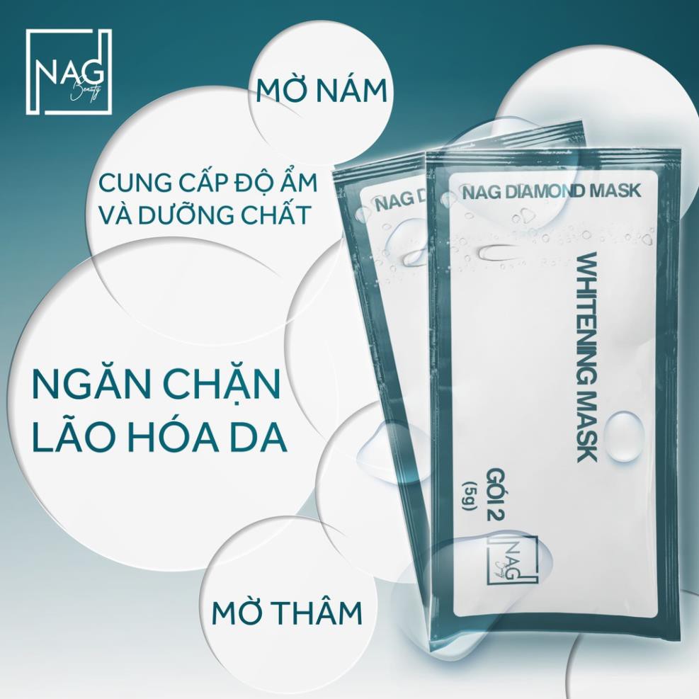 BỘ ĐÔI MẶT NẠ N.A.G DIAMOND MASK-Thải độc, dưỡng trắng da mặt toàn diện/DETOX MASK-WHITENING MASK | BigBuy360 - bigbuy360.vn