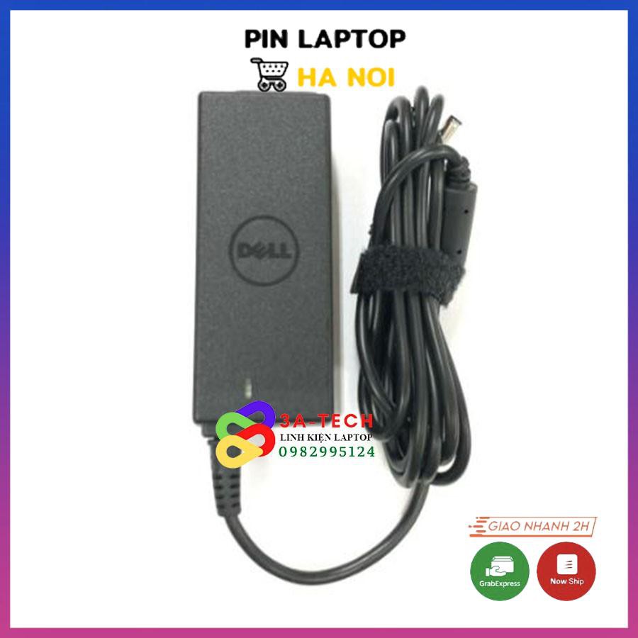 Sạc laptop Dell 19.5v-2,31a chân nhỏ zin, Sạc Dell 45w chân nhỏ ZIN có logo Dell in chìm trên thân sạc