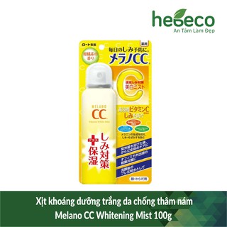Xịt khoáng dưỡng trắng da chống thâm nám Melano CC Whitening Mist 100g
