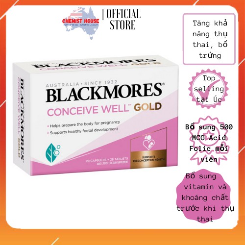 [Hàng chuẩn Úc] Combo Thụ Thai 3 món (Menevit + Hàu Oyster Plus + Blackmores Conceive Well Gold) HSD 2022,2023 | Thế Giới Skin Care