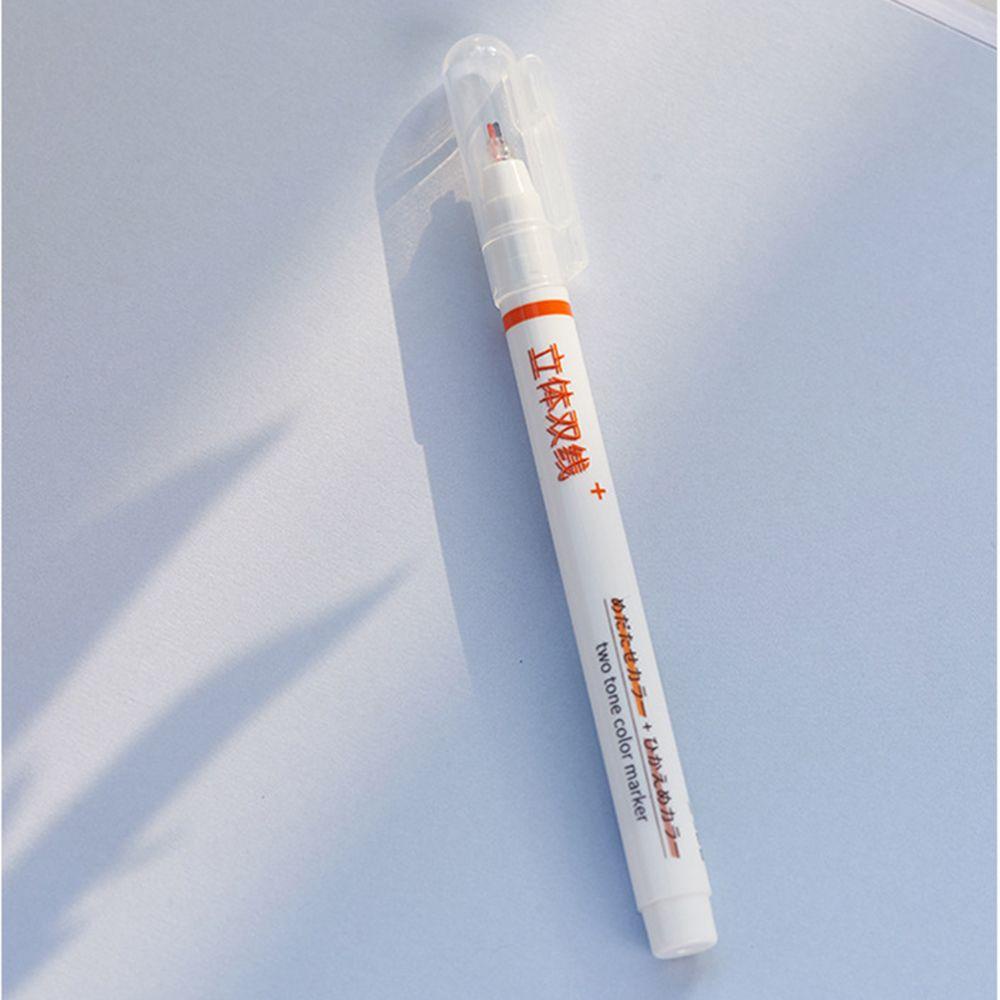 Bộ 6 Bút Gel Hai Màu Sáng Tạo Dễ Thương Dùng Vẽ Graffiti