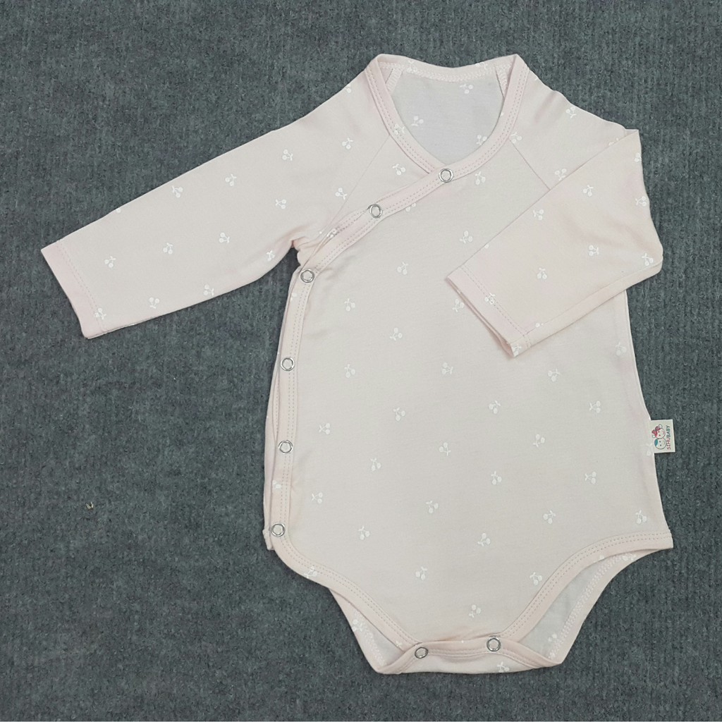 Body Tay Dài Cotton Cao Cấp Nút Gài Chéo Dành Cho Bé từ 3 - 8 Ký [Sihu Baby Shop]