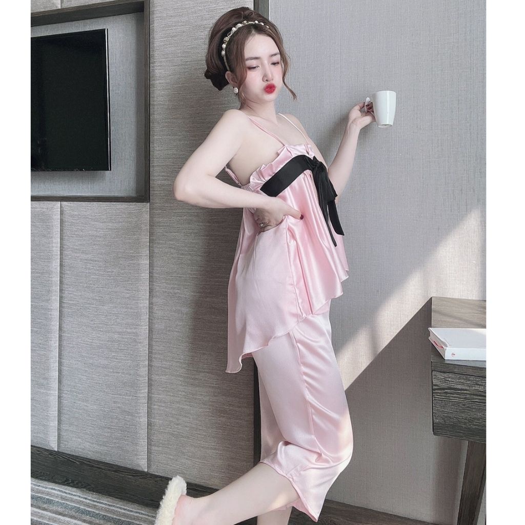 Đồ ngủ nữ❣️FREE SHIP❣️Đồ ngủ sexy cao cấp mềm mại xinh xắn &lt;63 kg