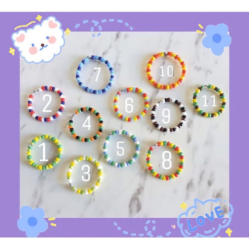 Nhẫn trơn nhiều màu