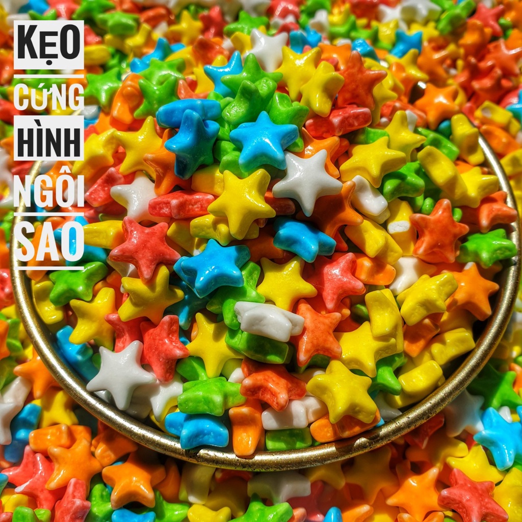 Kẹo Ngôi Sao - Lon 500gr -  Kẹo cứng - Kẹo Ngậm