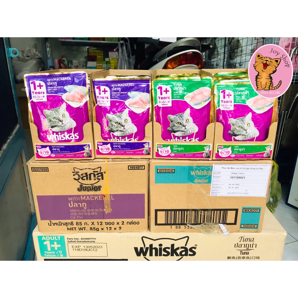 [GÓI 80GR] PATE WHISKAS CHO MÈO TRƯỞNG THÀNH