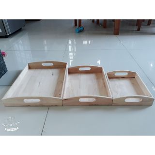 [Nhập mã TOYMAY15 giảm 15K] Khay Montessori gỗ thông