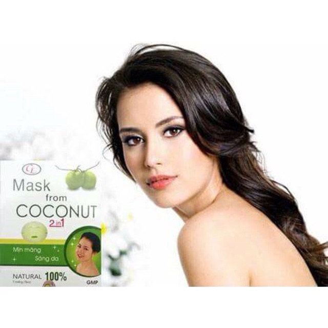 (2024) Combo 6 hộp (*7 gói/ hộp) mặt nạ nước dừa cửu long 2in1 dạng thạch sáng  mịn da chống lão hoá