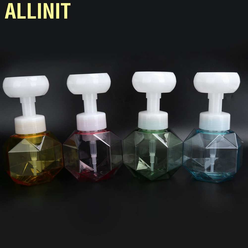 Set 4 Lọ Đựng Xà Phòng Dung Tích 300ml Có Thể Làm Đầy Tiện Dụng