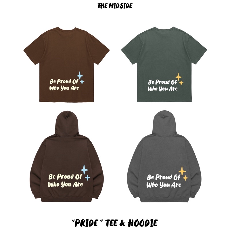 ÁO PRIDE TEE &amp; HOODIE ( Nâu &amp; Xám)