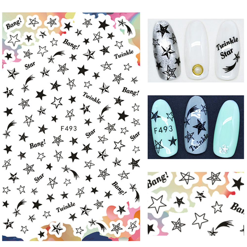 Miếng dán trang trí móng nghệ thuật 3D phong cách Trung Hoa cá tính