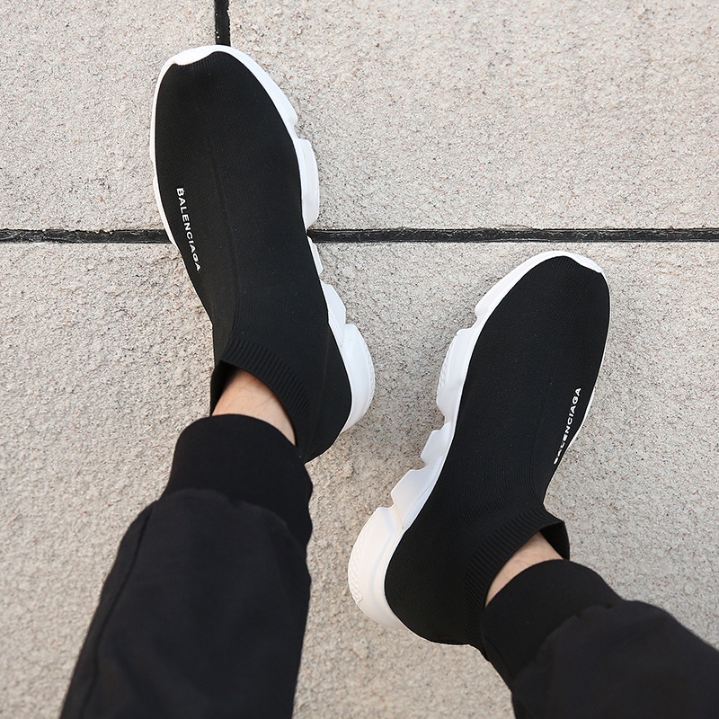 Giày Thể Thao Balenciaga Đế Bằng Siêu Nhẹ Thoáng Khí Chống Trượt Thời Trang Cho Cặp Đôi