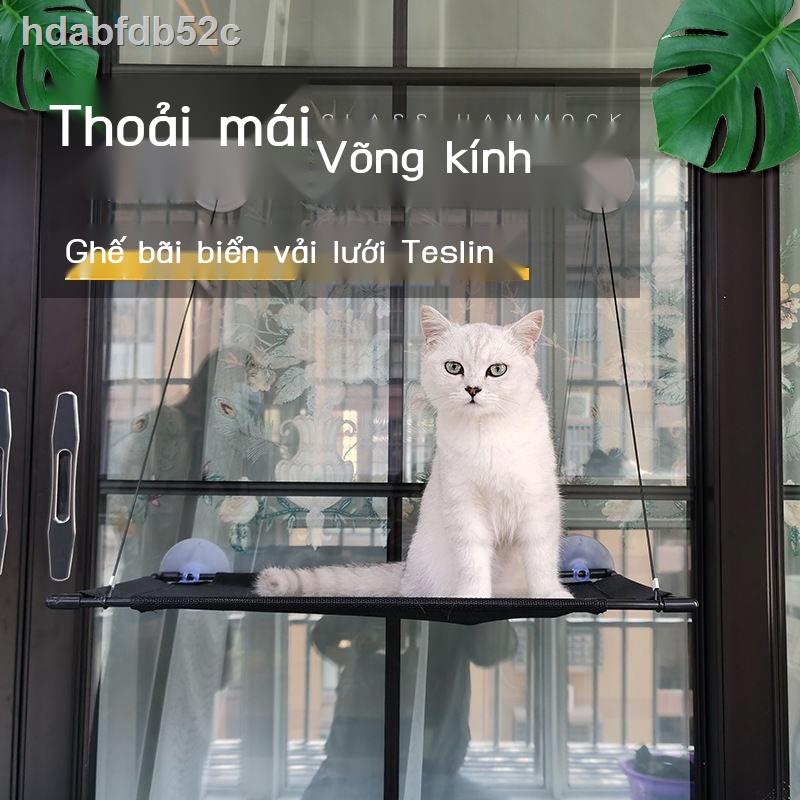 Mèo thủy tinh võng hút cốc treo giỏ cửa sổ treo tổ tắm nắng mèo xích đu mèo vệ sinh giường vật nuôi trên