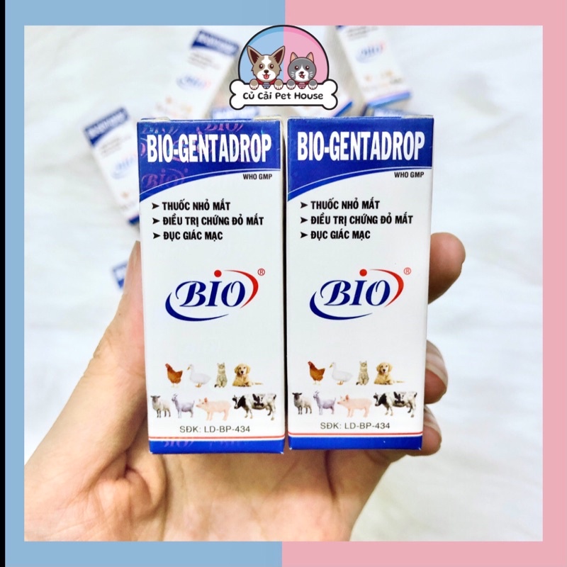 Dung Dịch Nhỏ Mắt Bio Gentadrop Dành Cho Chó Mèo