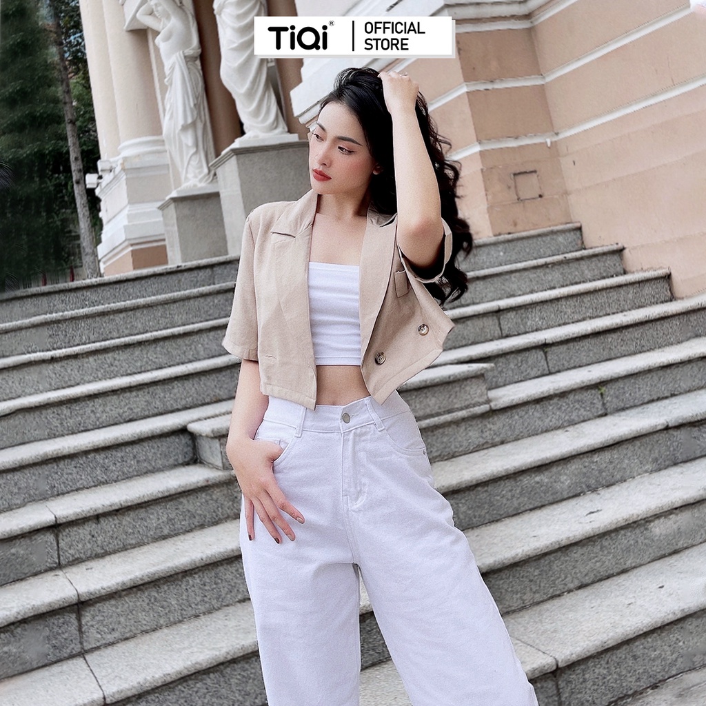 Quần kaki ống rộng nữ cao cấp TiQi Jeans B2-217