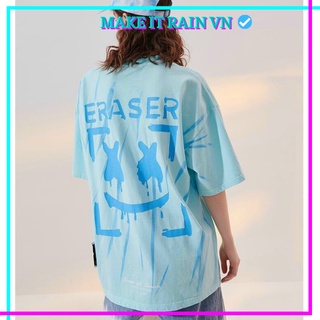 Áo thun tay lỡ unisex make it rain vn, áo phông nam nữ form rộng a22
