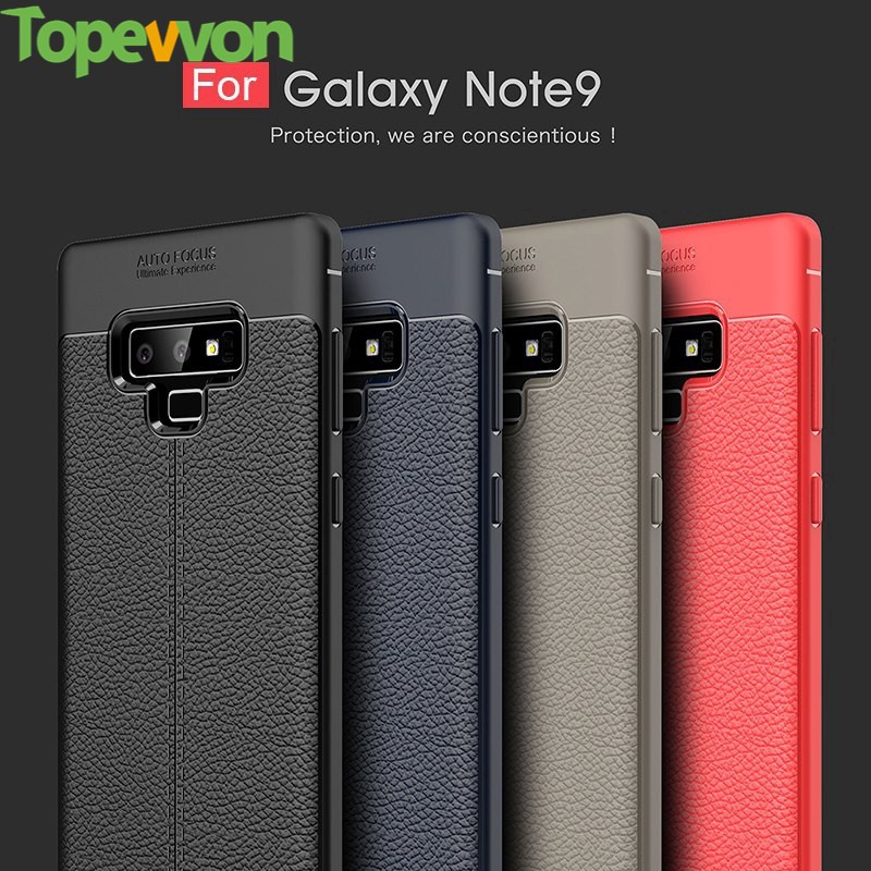 Ốp điện thoại TOPEWON da PU mềm mịn sang trọng thích hợp cho Samsung Galaxy Note 8 9 10 20 Ultra S20 S21 Plus