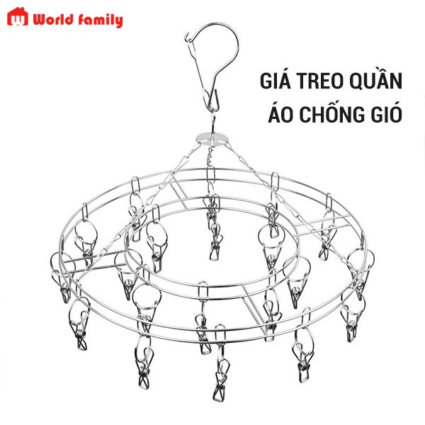 Móc tròn inox 304 chất liệu cao cấp treo quần áo/ treo đồ dùng