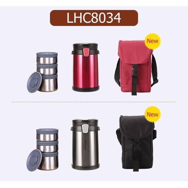 💥 Bộ Hộp Cơm Giữ Nhiệt Easy Take Lunch Box Lock&Lock LHC8034 (2000ml)