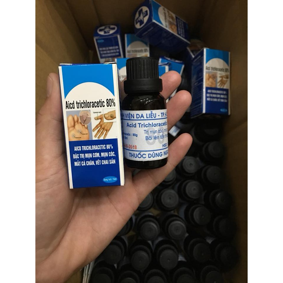 Loại Bỏ Mụn Cơm - Mụn Cóc - Mắt Cá Chân Viện Da Liễu - Acid Trivhloracetic 80%