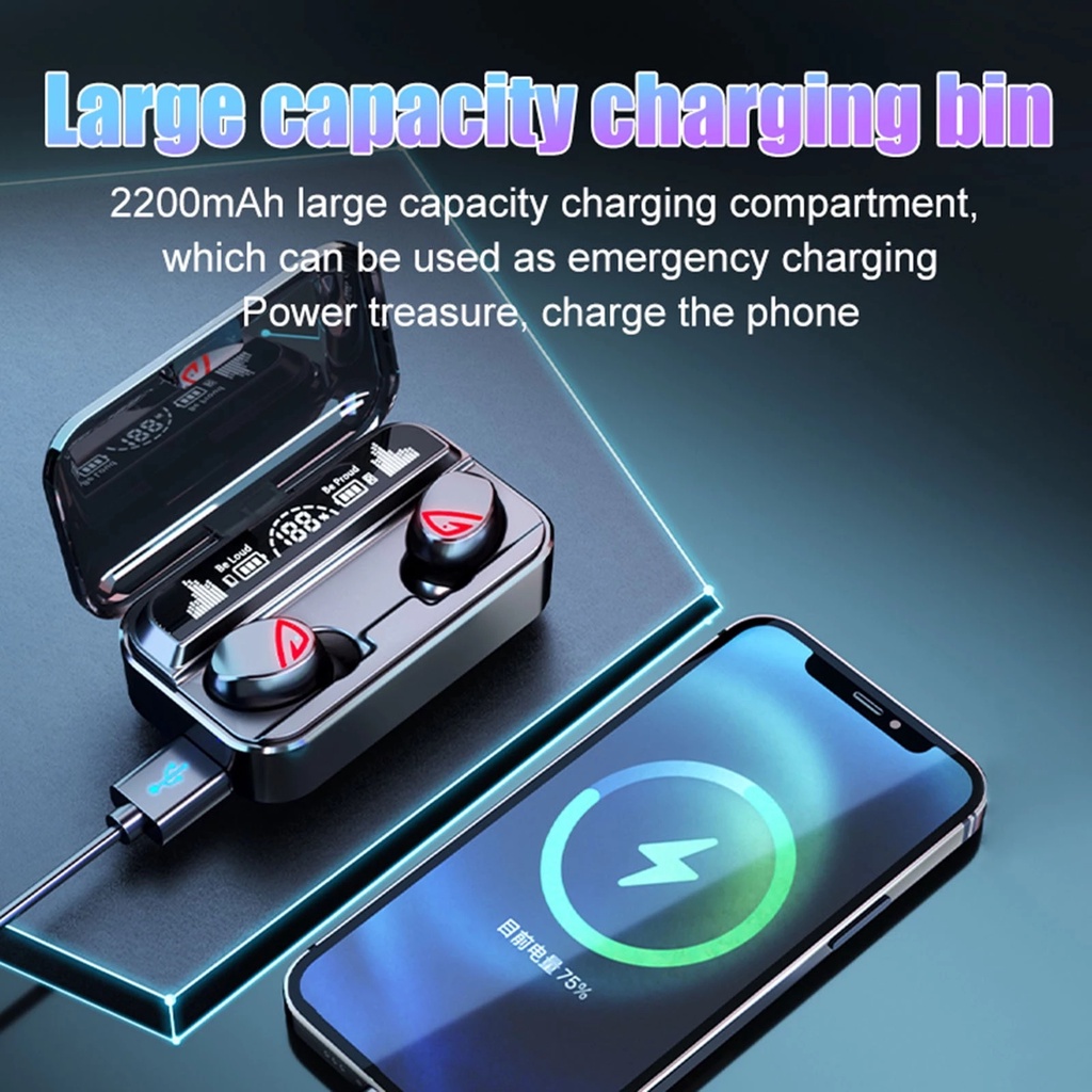 Tai Nghe Nhét Tai Không Dây Bluetooth 5.2 Chống Nước TZUZL 2022 SKY-5 Kèm Mic