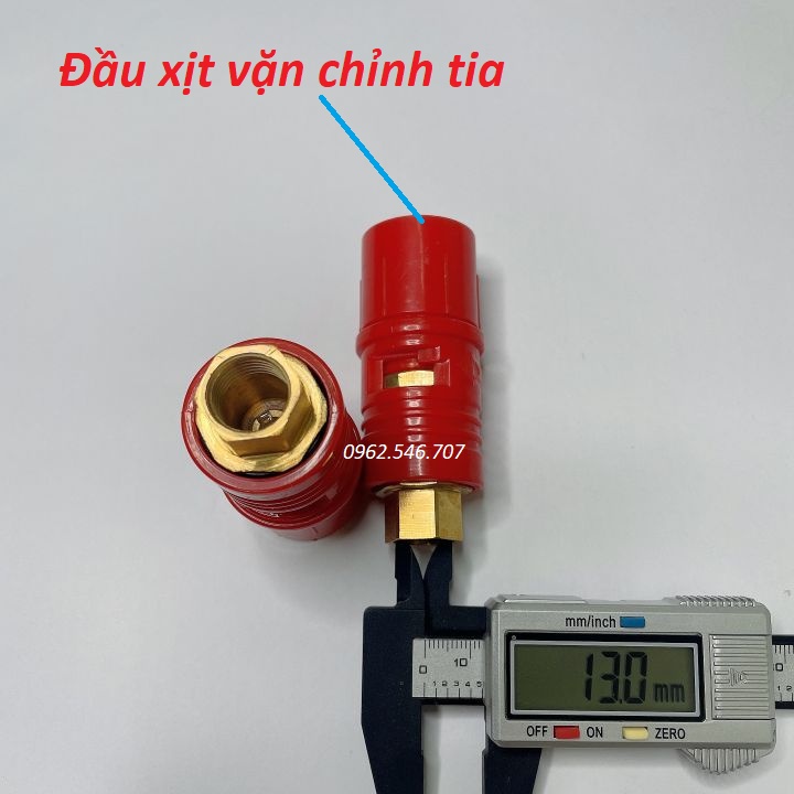 Vòi Béc xịt rửa xe cao áp mỏ vịt  Loại Tốt lõi sứ Ren trong 13MM - CÓ ĐIỀU CHỈNH TIA - phụ kiện máy xịt rửa xe