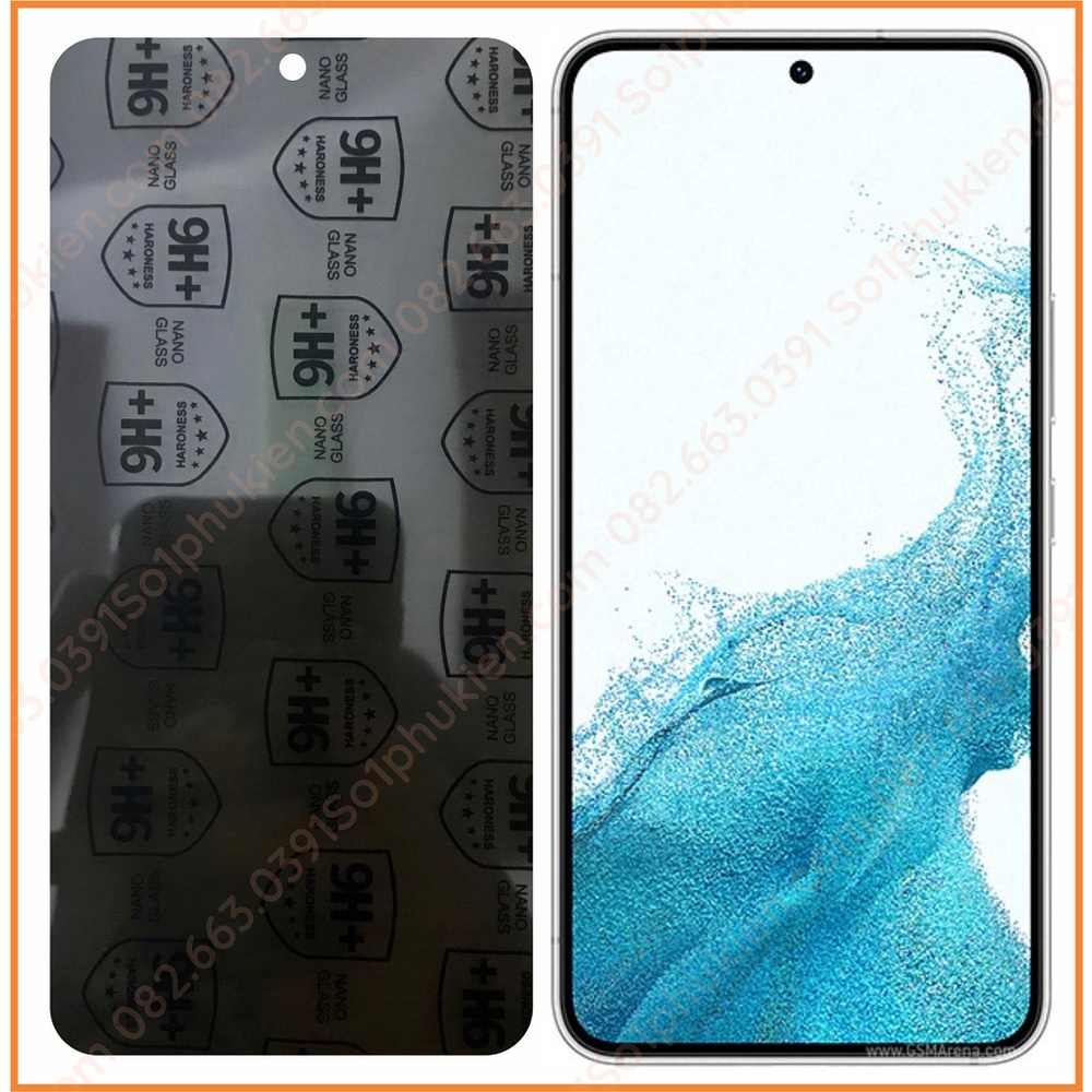 Dán cường lực chống nhìn trộm Samsung S22 5G , S22+ 5G  dẻo nano