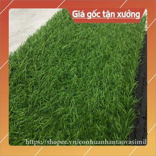 [ CẮT LẺ ] Tấm cỏ nhân tạo cao cấp đế dày - cỏ dày cao 2cm