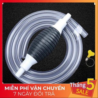 Ống hút xăng dầu - Dụng cụ bơm hút chất lỏng bóp tay