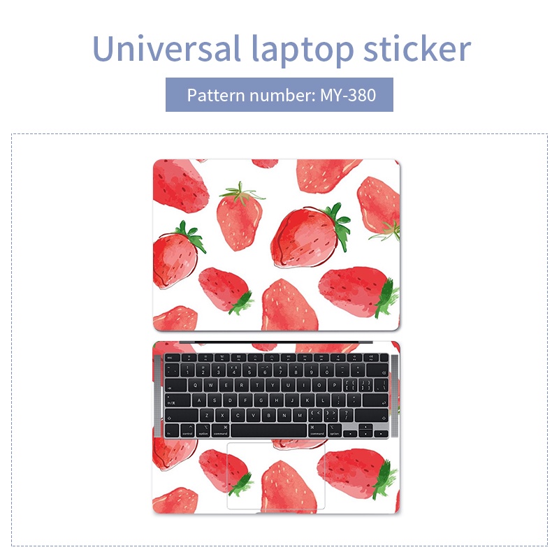 2 pcs decal skin laptop miếng dán máy tính Trái cây mùa hè for acer macbook hp asus dell