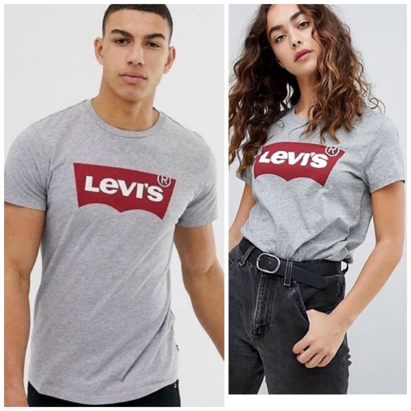 {XUẤT XỊN} Áo Phông LEVIS UNISEX  form NAM NỮ 3 màu Trắng - Đen - Xám, cotton 4 chiều thoáng mát | BigBuy360 - bigbuy360.vn