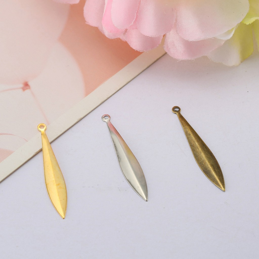 5 phiến hình lá 34mm làm vương miện Lolita nguyên liệu làm trâm làm trang sức cổ trang