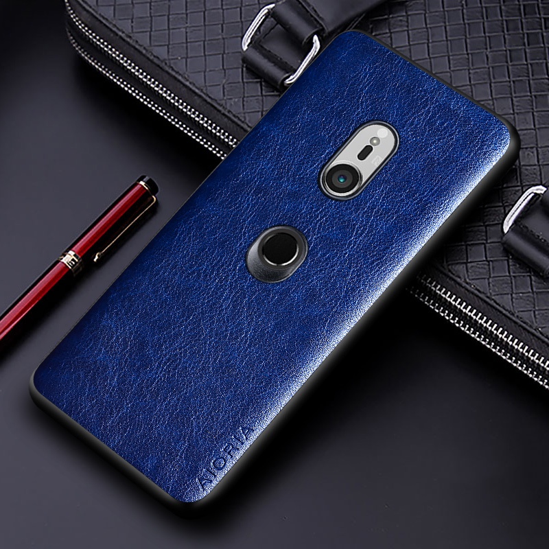 Sang Trọng Bao Da Điện Thoại pu Màu Trơn Phong Cách Doanh Nhân Cho sony xperia 1 xz3 xperia xz4 Ốp