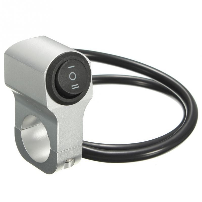 Công Tắc ON/OFF Bằng Hợp Kim Nhôm 3 Dây 22m 12V Chống Nước Gắn Tay Lái Xe Mô Tô